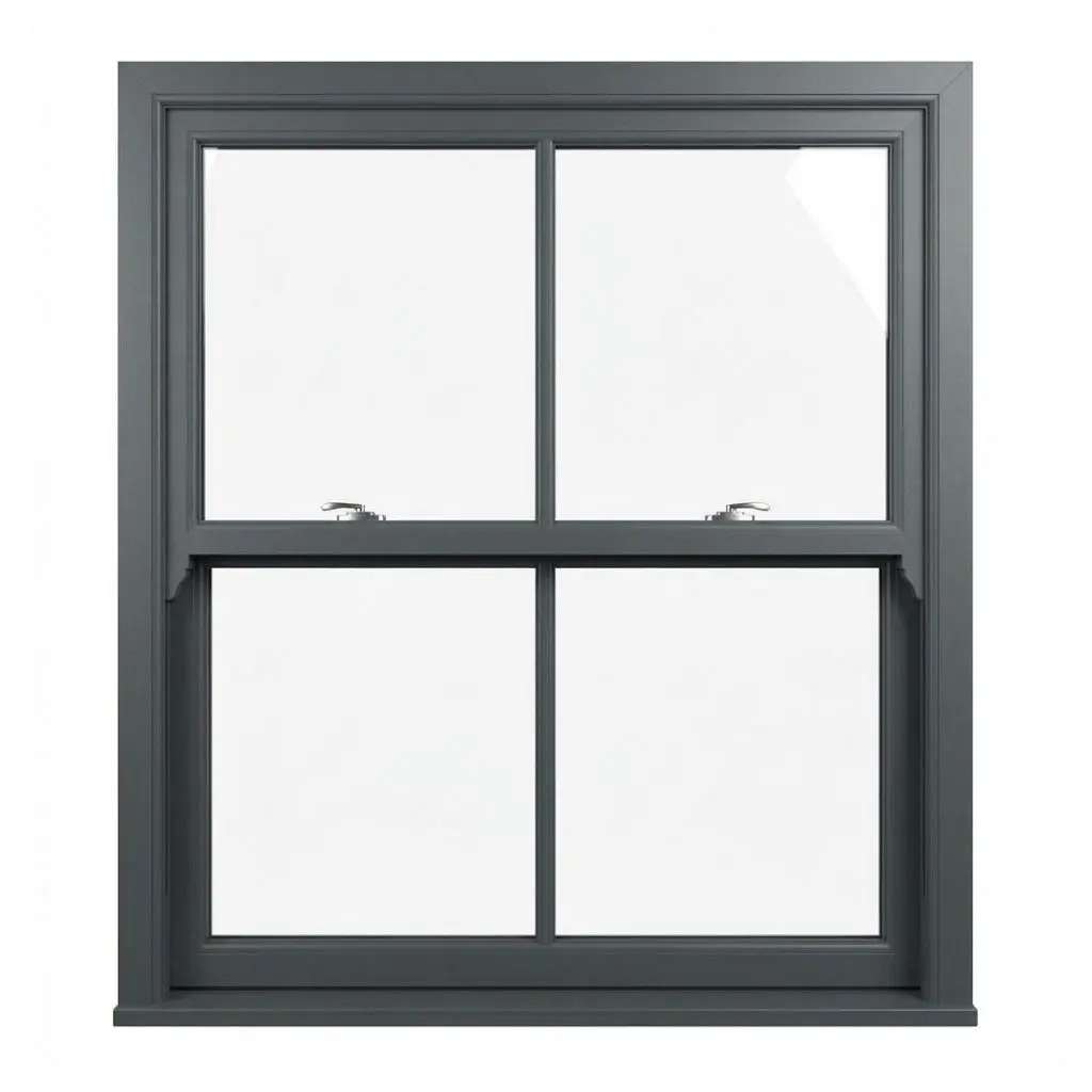Aluminium Sliding Sash Window with Central Astragal Bar Aluminium Sliding Sash Window with Central Astragal Bar