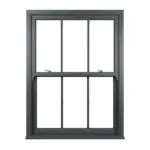 Aluminium Sliding Sash Window with Double Vertical Bars
