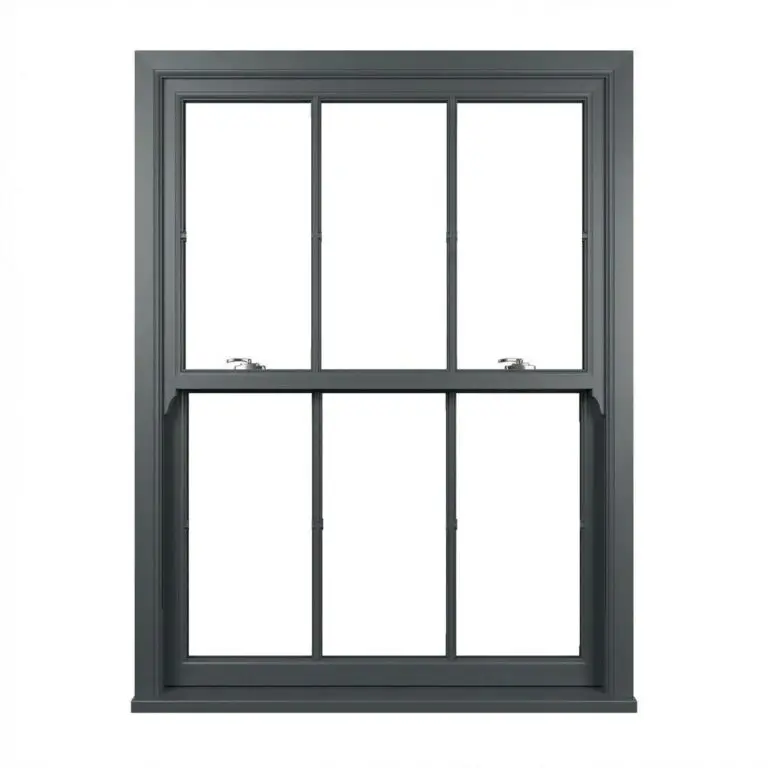 Aluminium Sliding Sash Window with Double Vertical Bars