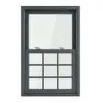 Aluminium Sliding Sash Window with Georgian Bottom Panel