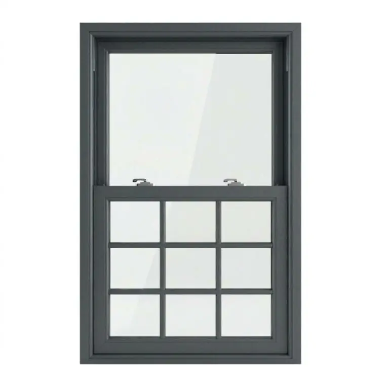 Aluminium Sliding Sash Window with Georgian Bottom Panel