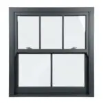 Aluminium Sliding Sash Window with Offset Vertical Bars
