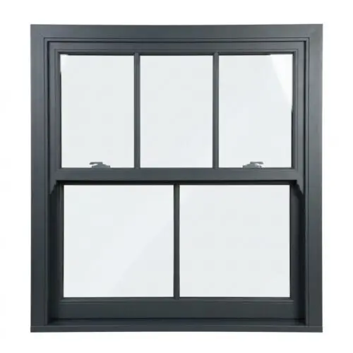 Aluminium Sliding Sash Window with Offset Vertical Bars