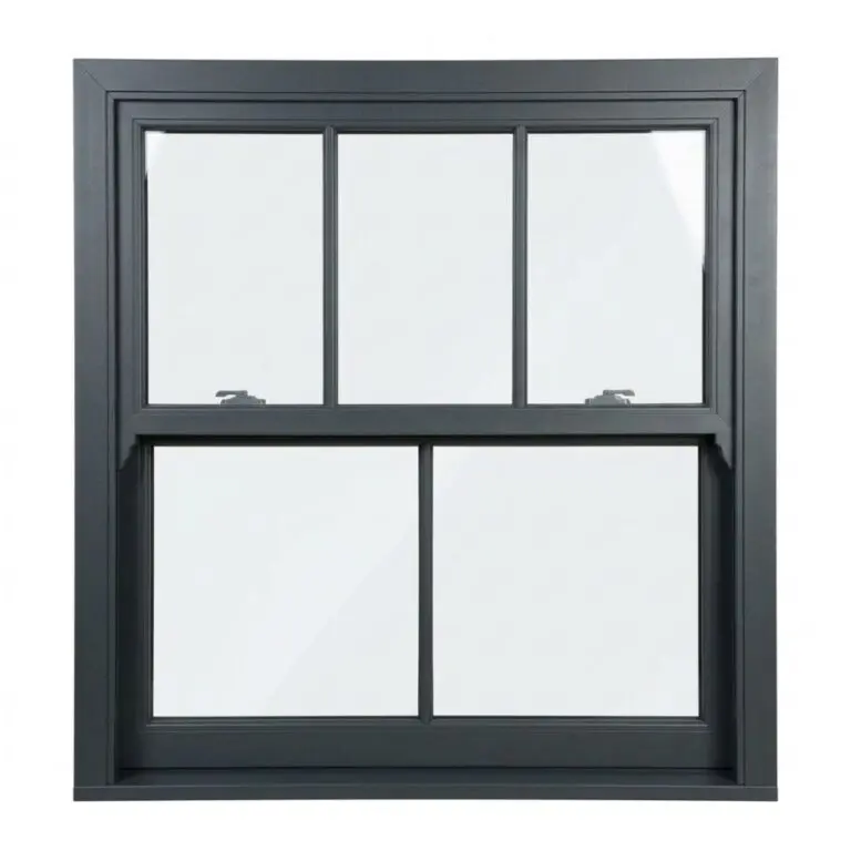 Aluminium Sliding Sash Window with Offset Vertical Bars