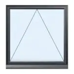 Aluminium Single Flush Casement style 4 - Image 2