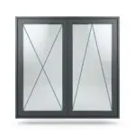 Aluminium Double Flush Casement Style 4 - Image 3