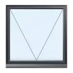 Aluminium Single Flush Casement Style 3 - Image 3
