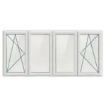UPVC Four Panel Tilt & Turn Style 1 - Image 2