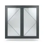 Aluminium Double Flush Casement Style 2 - Image 2