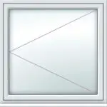 Single uPVC Flush Casement Window style 3 - Image 2