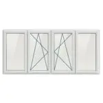 UPVC Four Panel Tilt & Turn Style 2 - Image 2