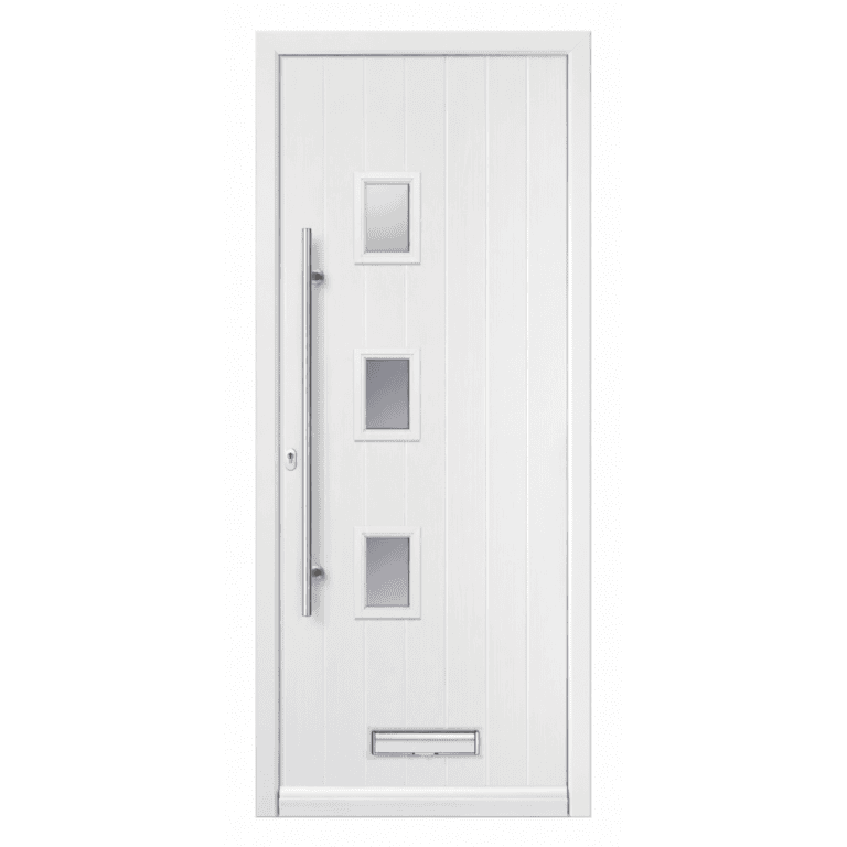 3 Square off set Glazed Composite Door