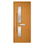 Twin Square Glazed Composite Front Door