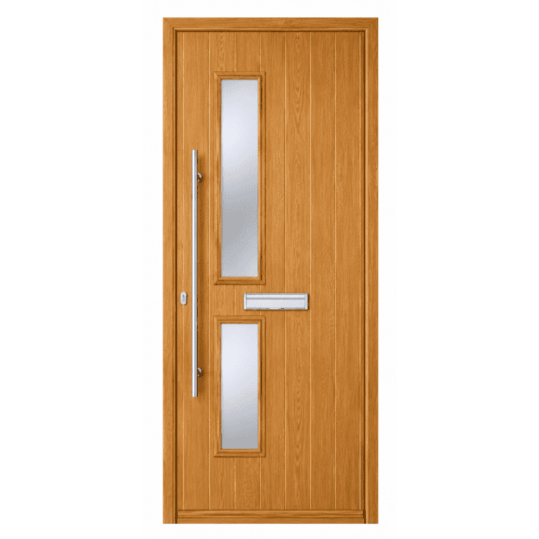 Twin Square Glazed Composite Front Door