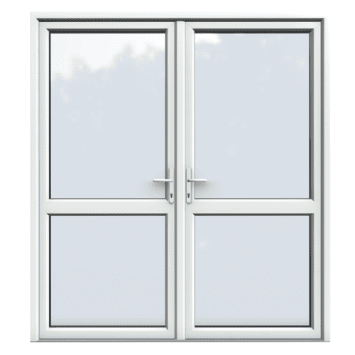 Midrail Glazed, UPVC French Door.
