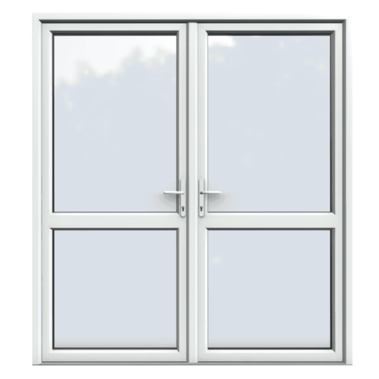 Midrail Glazed, UPVC French Door.