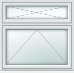 Single uPVC Flush Casement Window Style 7 - Image 2