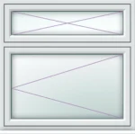 Single uPVC Flush Casement Window Style 9 - Image 2