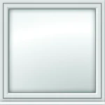 Single UPVC Flush Casement Style 1